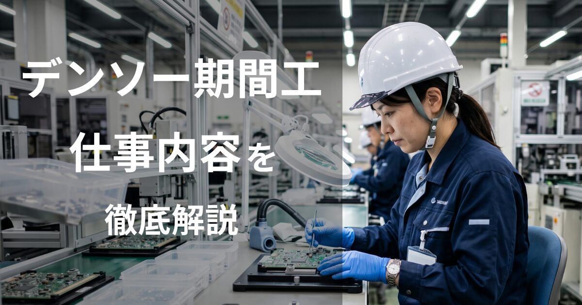 デンソー期間工の仕事内容はラクって本当