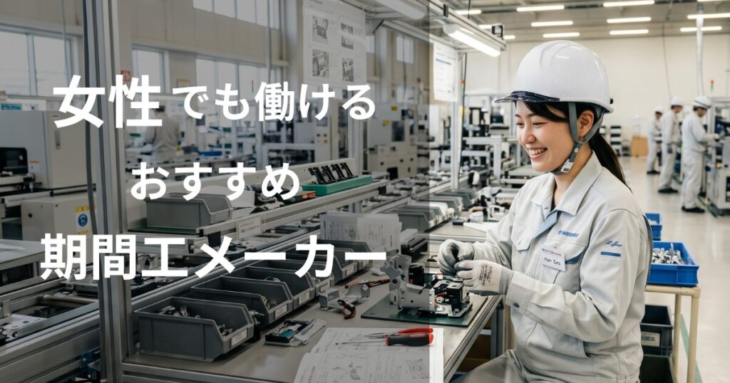 女性でも期間工として働けることを考える女性作業員