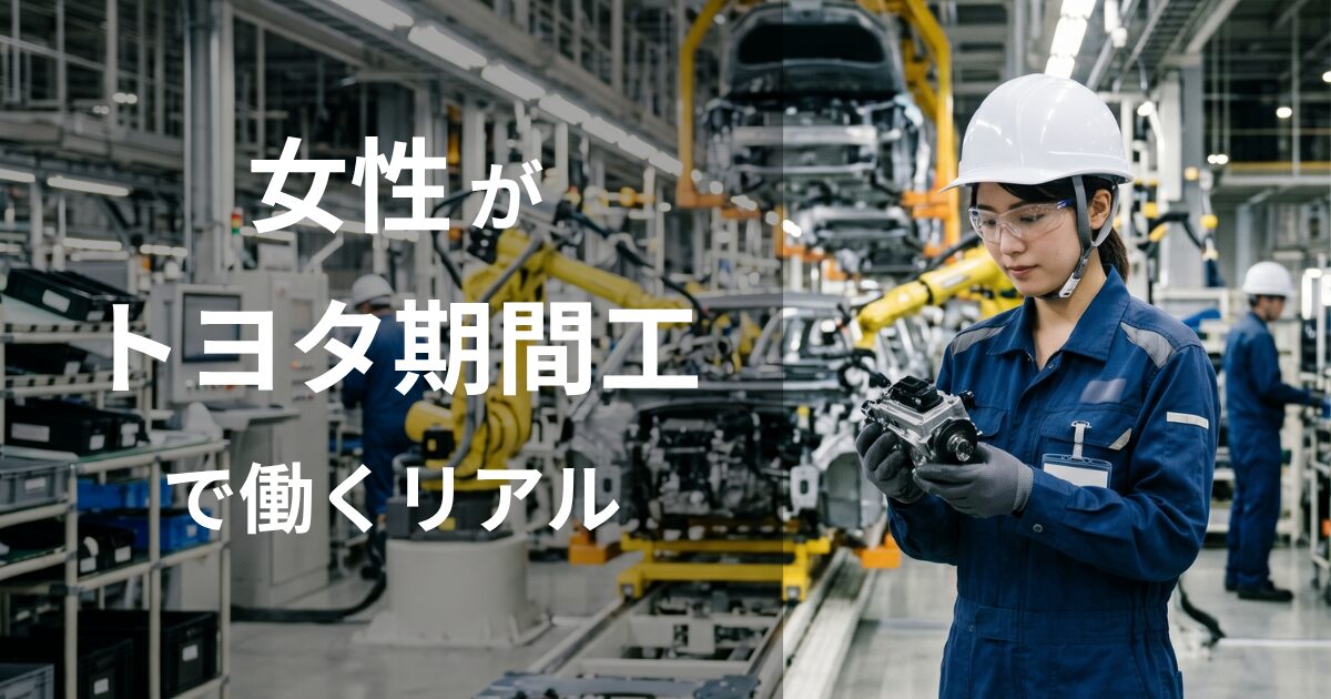 女性がトヨタ期間工で働くリアル