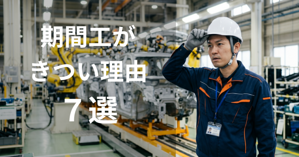期間工にきついのかを考える作業員
