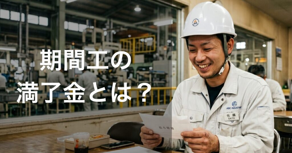期間工の満了金とは？