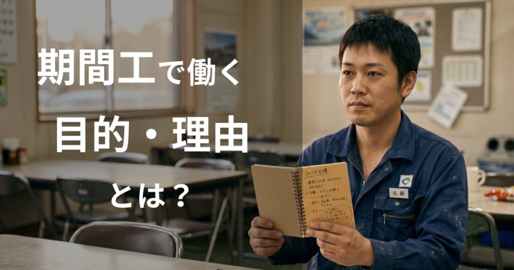 期間工で働く目的・理由とは