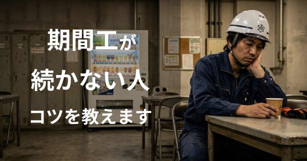 期間工が続かない人必見