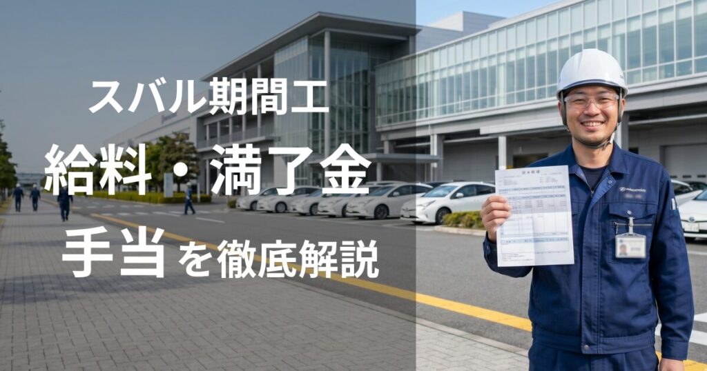 スバル期間工の給料・満了金・手当を徹底解説