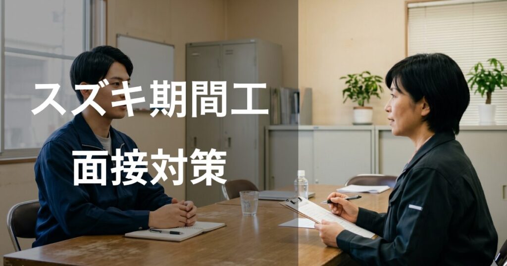 スズキ期間工の面接内容・質問と回答例