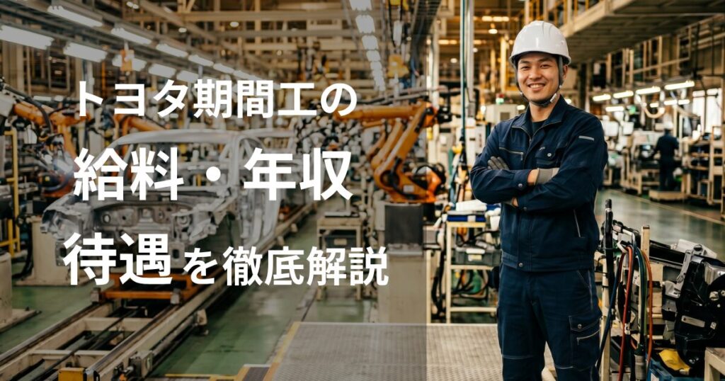トヨタ期間工の給料・年収・待遇を考えている作業員