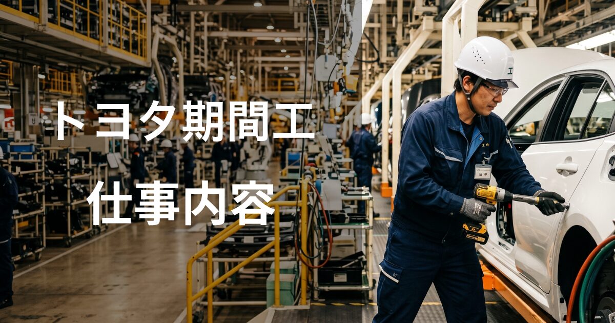 トヨタ期間工の仕事内容