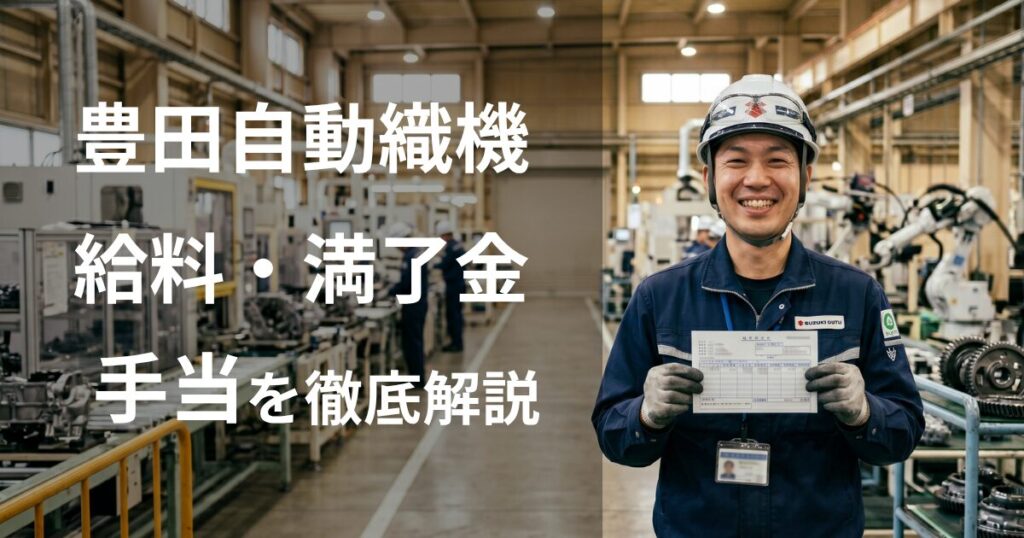 豊田自動織機期間工の給料・満了金・手当を徹底解説