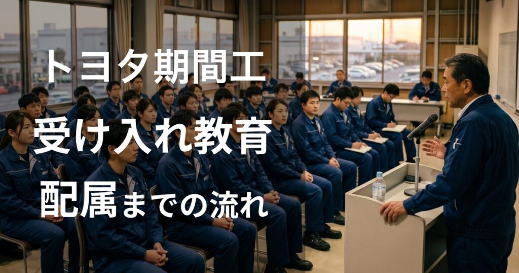 トヨタ期間工の受け入れ教育