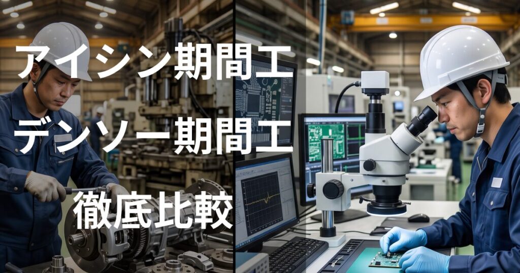 アイシンとデンソーの期間工を比較