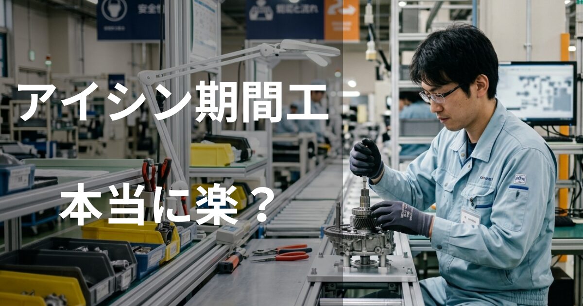 アイシン期間工は本当に楽?