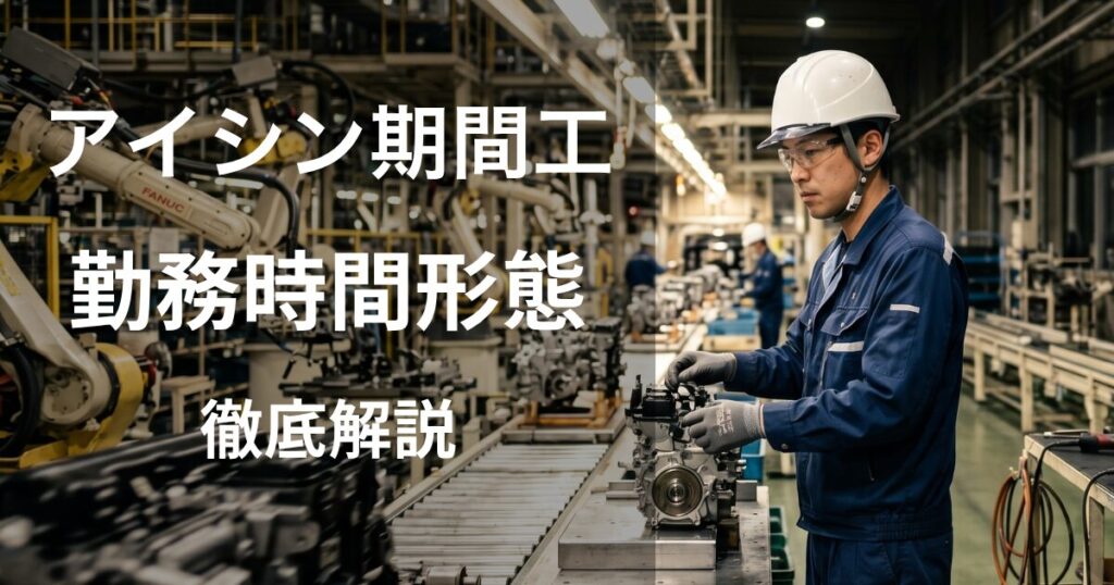 アイシン期間工の勤務時間・勤務形態