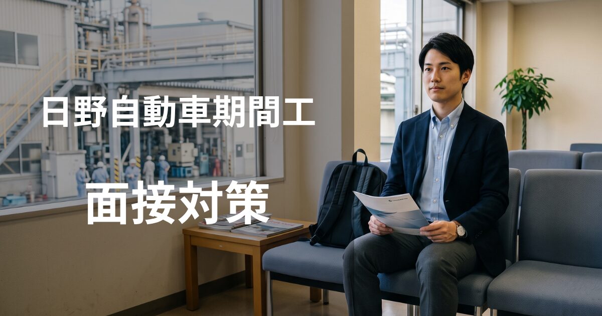 日野自動車期間工の面接対策