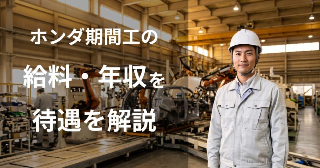 ホンダ期間工の給料・年収・待遇を徹底解説