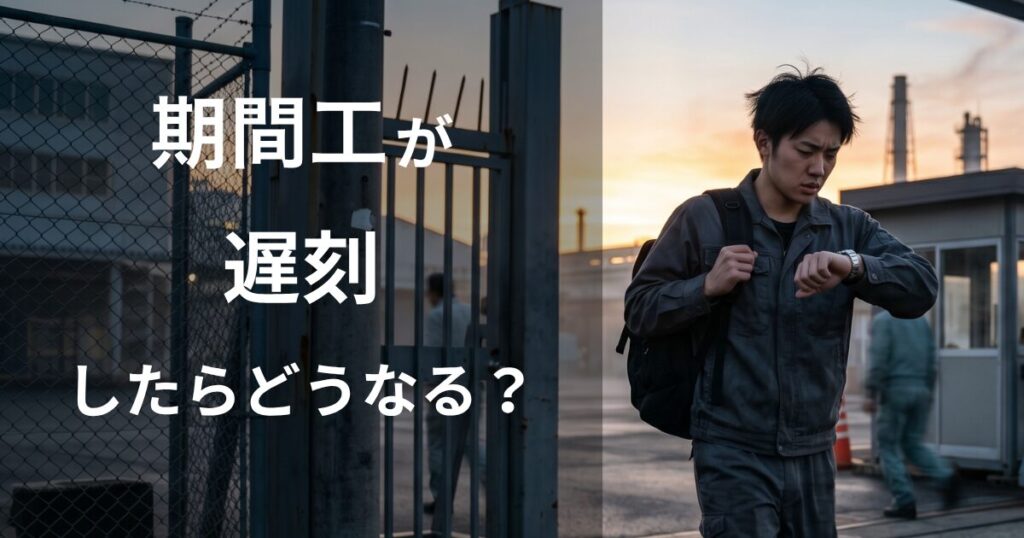 期間工が遅刻したらどうなる？