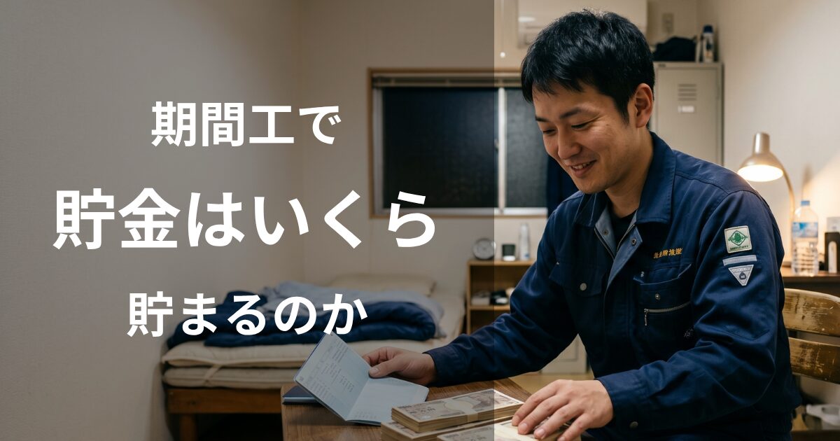 期間工で貯金はいくら貯まる