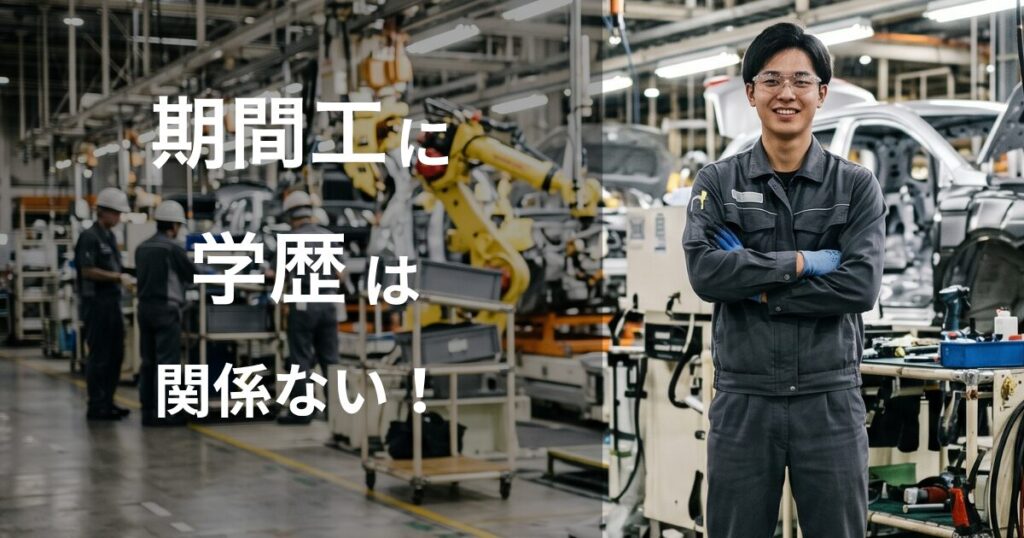 期間工に学歴は関係ない
