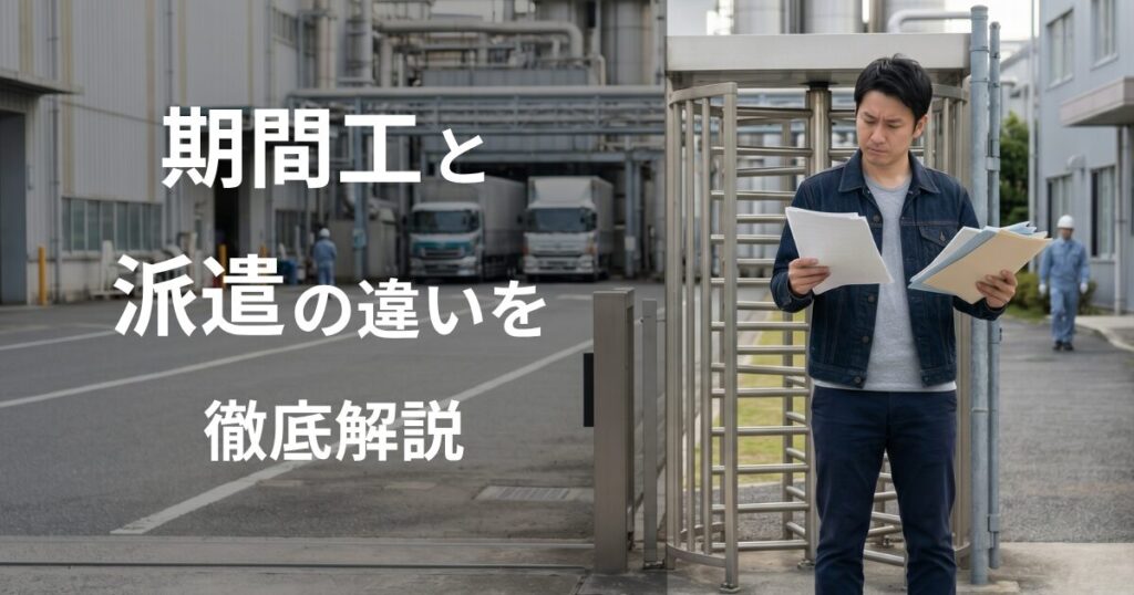 期間工と派遣の違いを徹底比較
