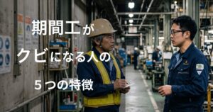 期間工がクビになる人の特徴と5つの理由