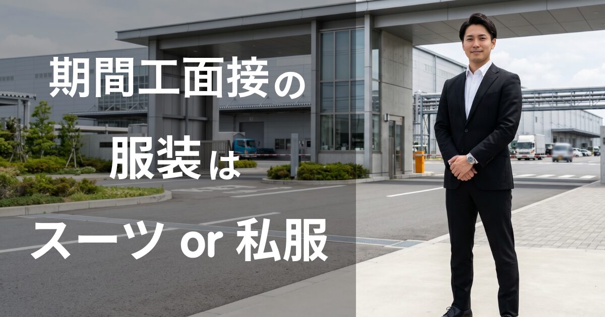 期間工の面接の服装はスーツ？私服？