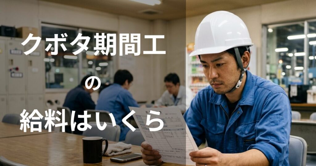 クボタ期間従業員の給料はいくら？