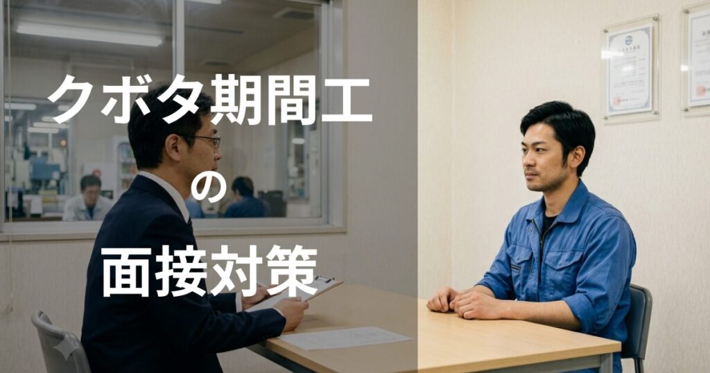 クボタ期間従業員の面接対策