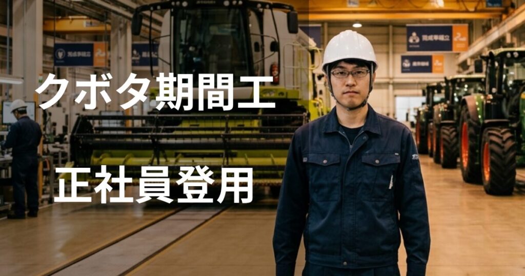 クボタ期間従業員の正社員登用
