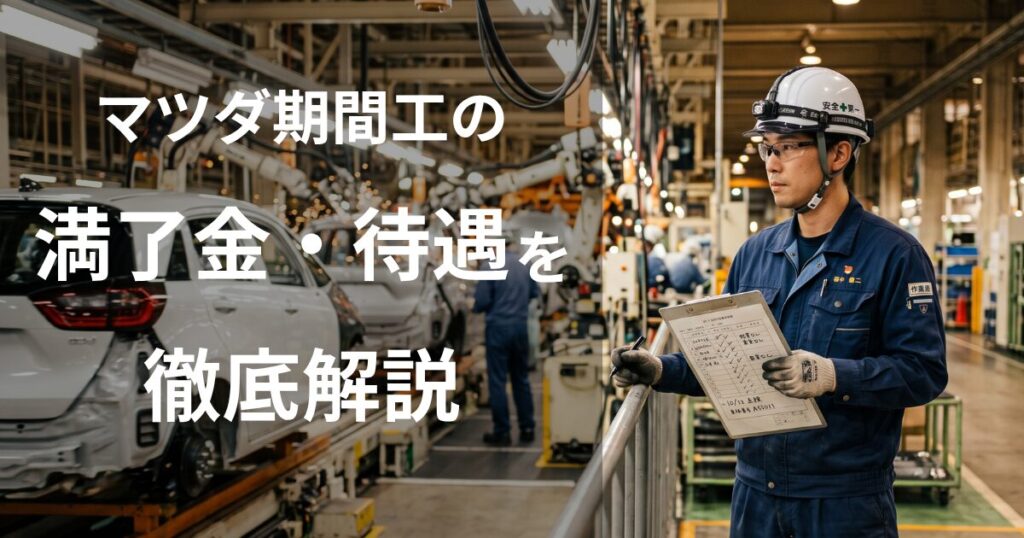 マツダ期間工の給料・満了金・待遇を徹底解説