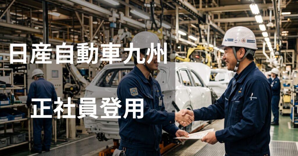 日産自動車九州期間従業員の正社員登用