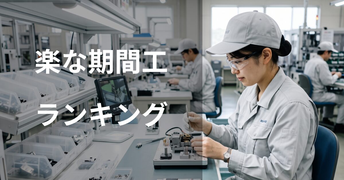 楽な期間工メーカーランキング