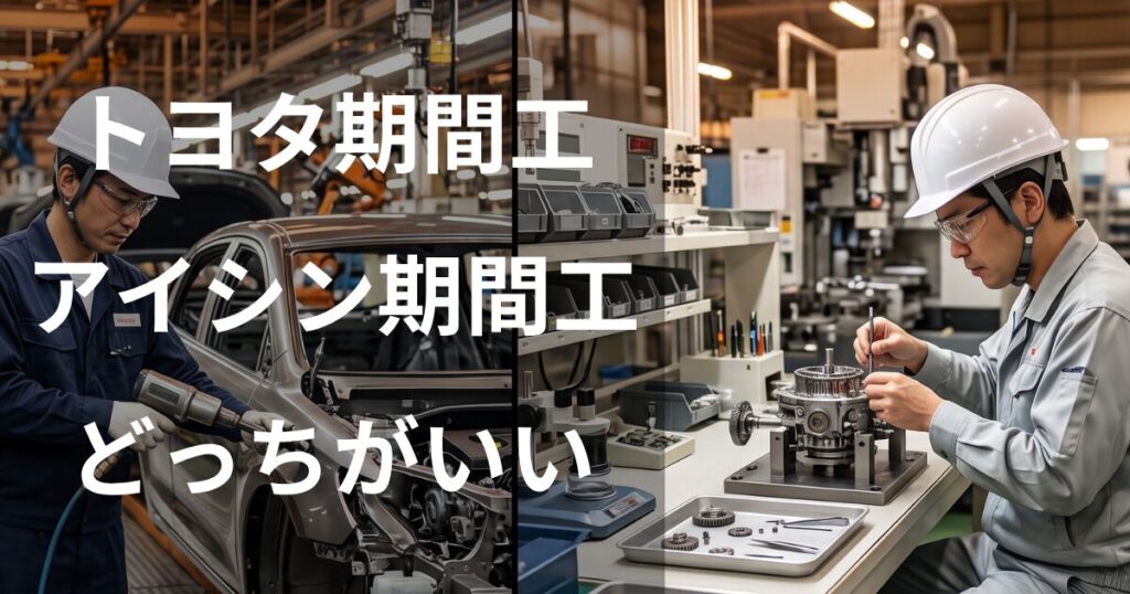 トヨタとアイシンの期間工どっちがいい？