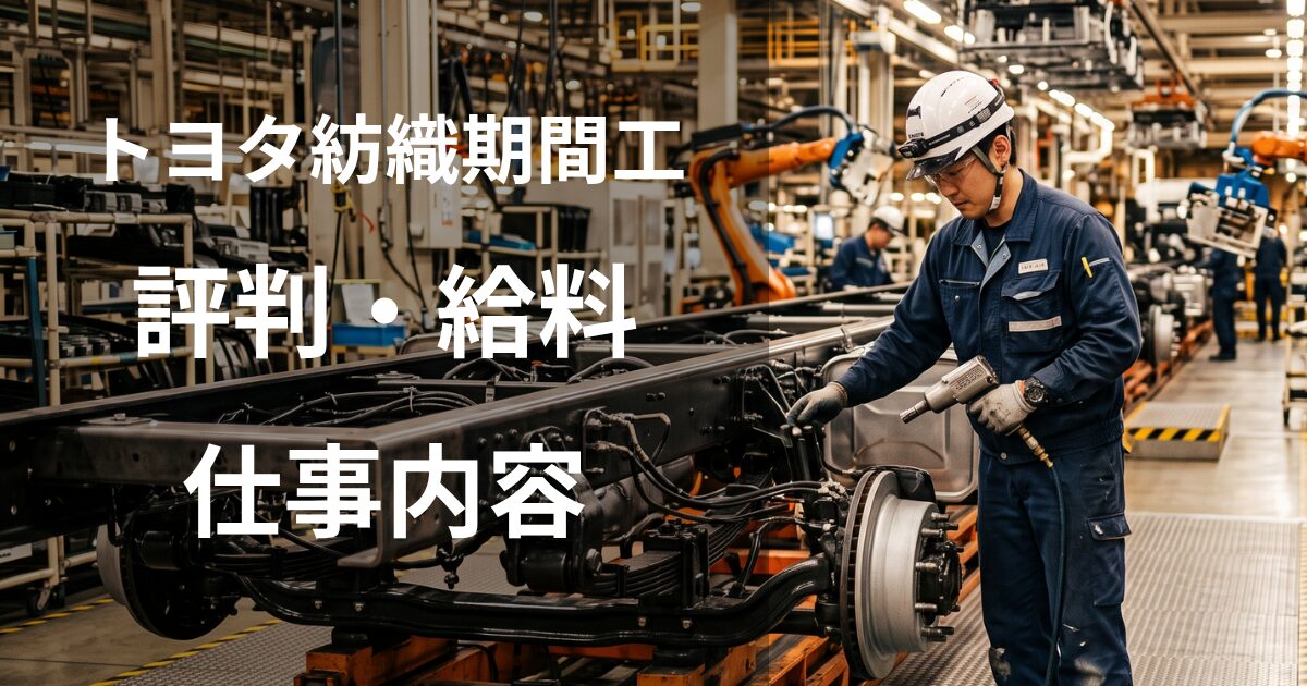 トヨタ紡織期間工の評判・給料・仕事内容を徹底解説