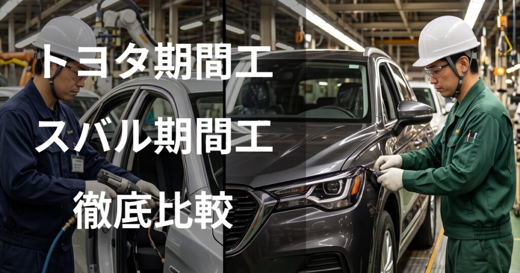 トヨタとスバルの期間工を徹底比較