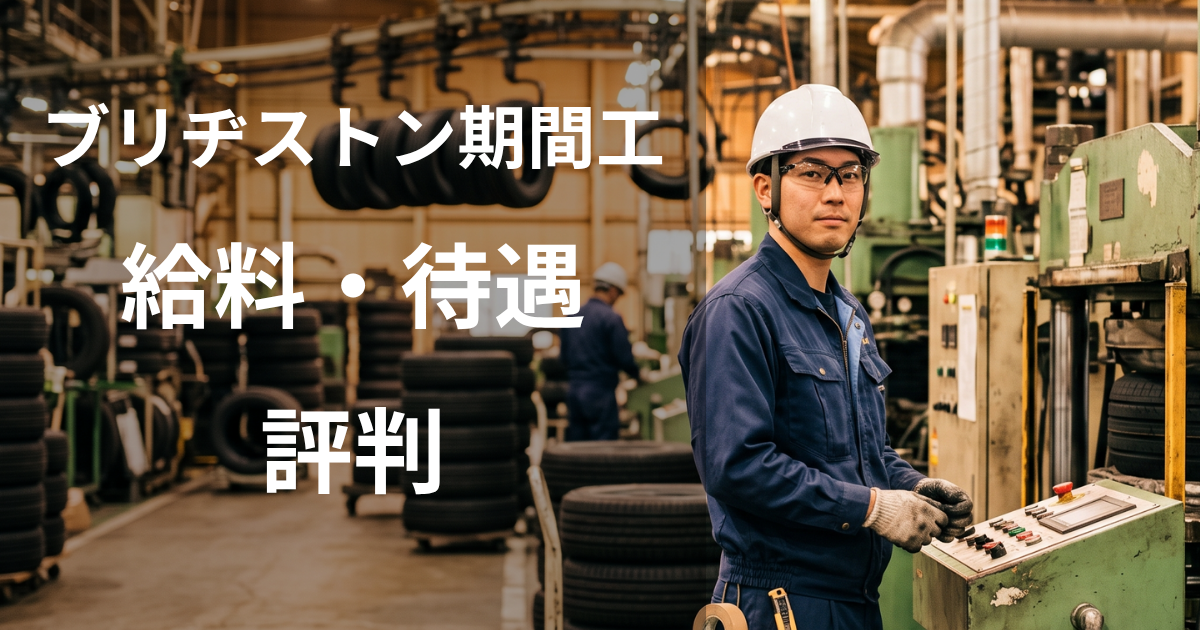 ブリヂストン期間工の給料・待遇・評判