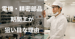電機・精密部品メーカーの期間工が狙い目な理由