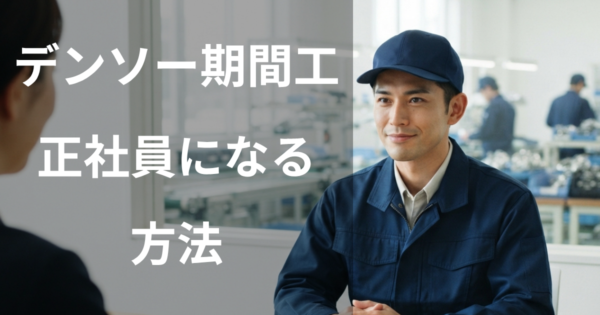 デンソー期間工から正社員になる方法