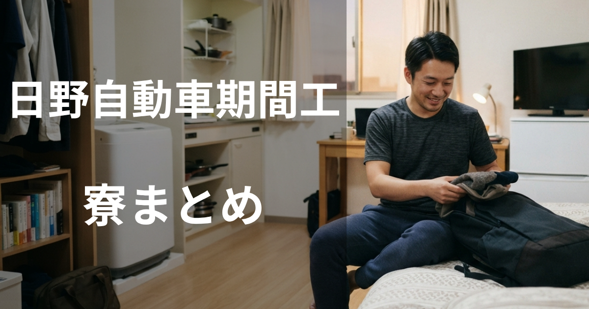 日野自動車期間工の寮まとめ