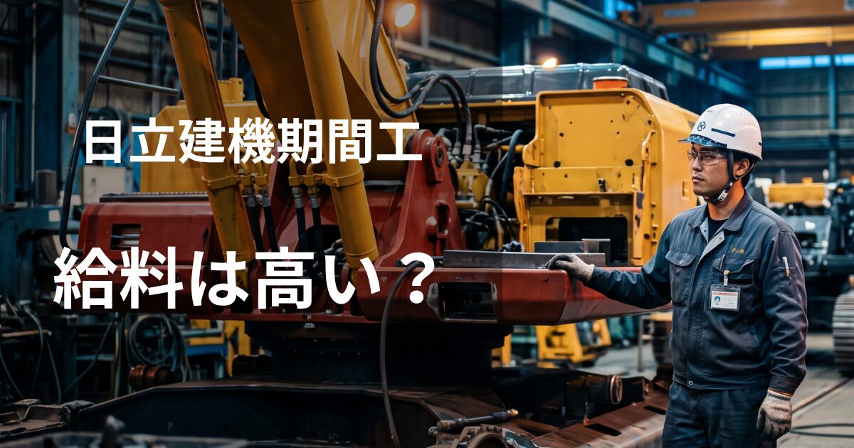 日立建機期間工の給料・待遇・評判