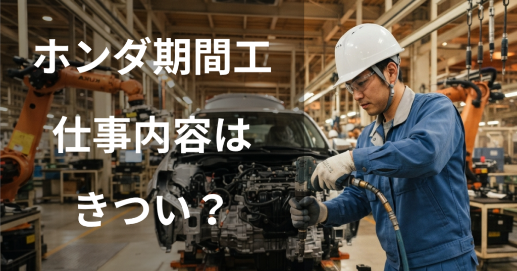 ホンダ期間工の仕事内容はきつい？