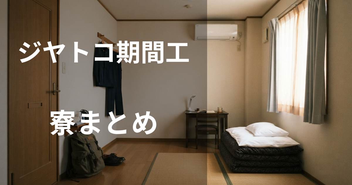 ジヤトコ期間工の寮まとめ