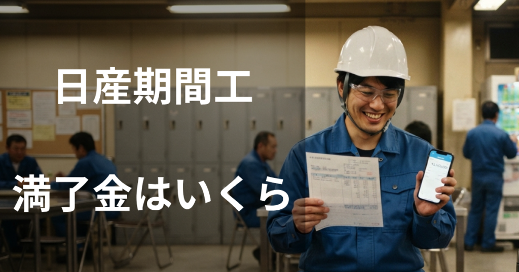 日産期間工の満了金はいくら？