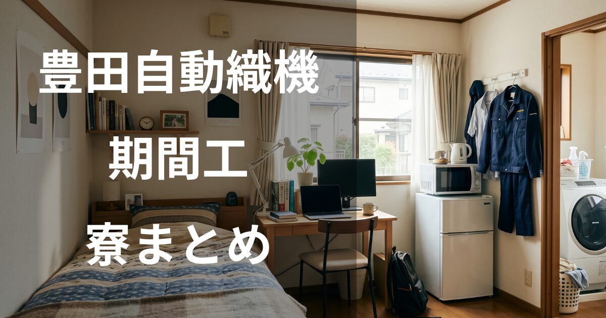 豊田自動織機期間工の寮まとめ