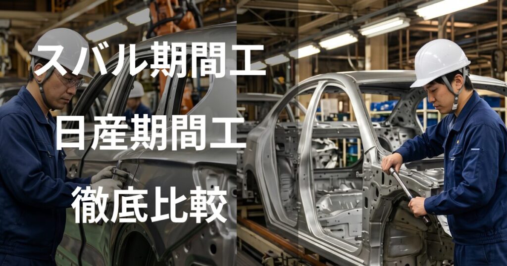 スバルと日産の期間工を比較
