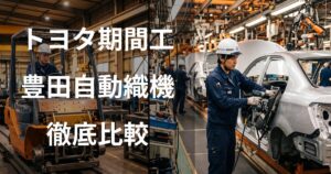 トヨタと豊田自動織機の期間工を比較