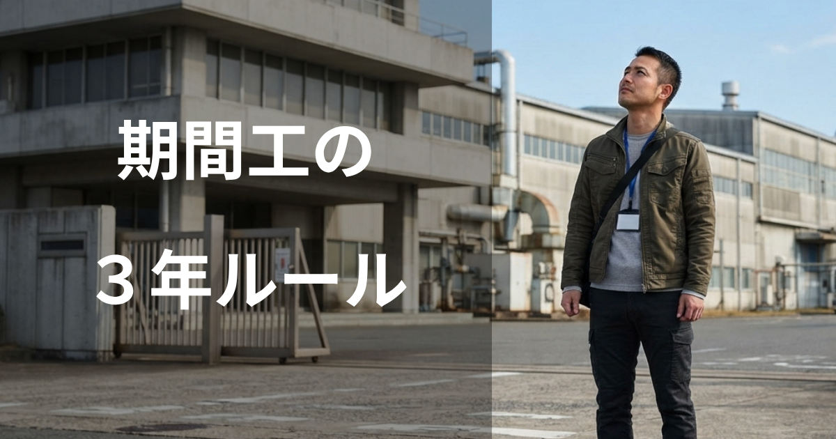 期間工の3年ルールとは？