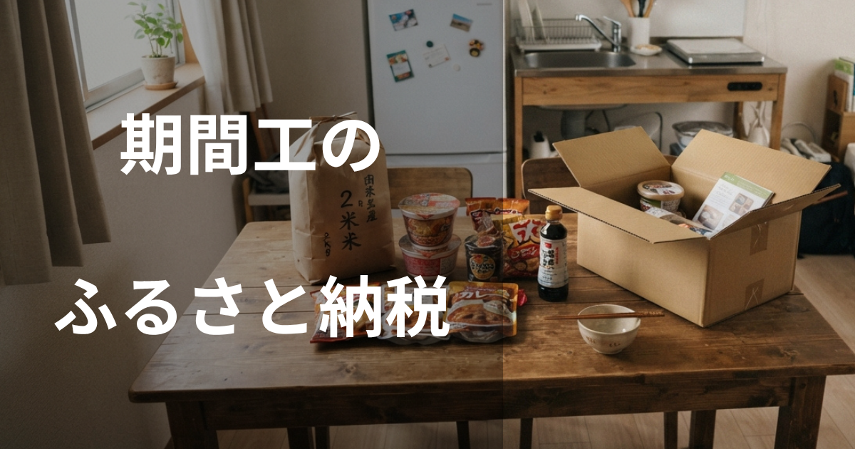 期間工のふるさと納税のやり方と節税メリット