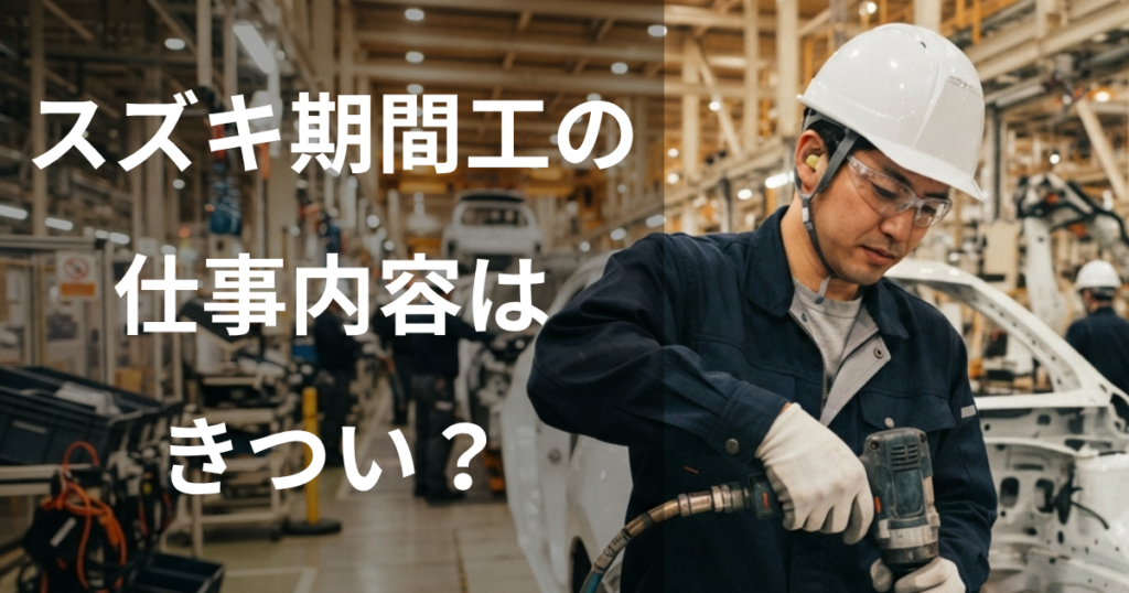 スズキ期間工の仕事内容はきつい？